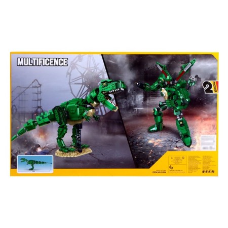 Block designer "Dinobot. Tyrannosaurus ", 2 assembly options, 838 parts-1