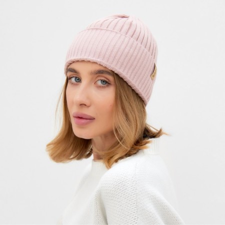 Women's hat Minaku "Bini" color powder, size 54-56