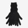 Female gloves, black color, size 18
