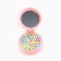 The comb is massage, folding, with a mirror, 6 × 6 x 3 cm, color pink mix