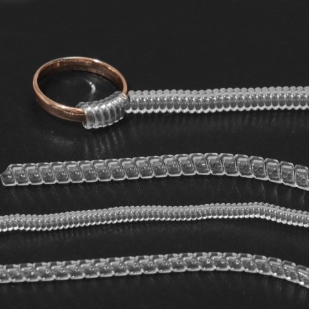 Ring of the ring size (set 4 pcs. 10 cm), 3.5 × 100 mm, 5 × 100 mm, the color is transparent