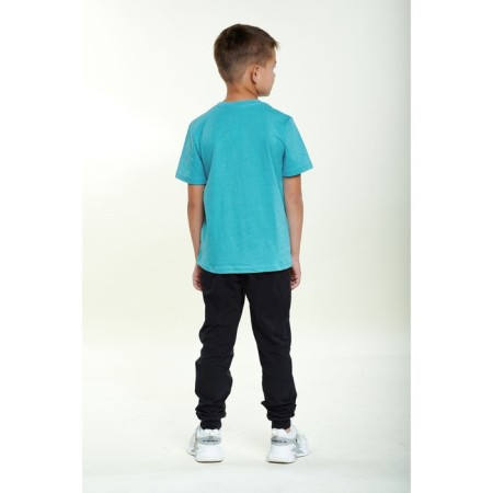 Children's T -shirt, height 152 cm, turquoise color-1