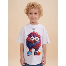 Children's T -shirt, height 140 cm, white color