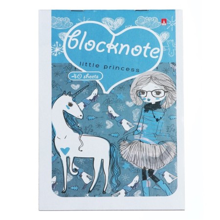 Notepad A5, 40 sheets "Magic Unicorns", covered cardboard, mix-2