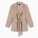 Women's jacket with a belt Mist Plus-Size, r.52, beige