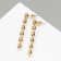 Earrings Metal "Beads" rice, color gold