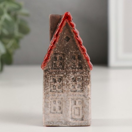 Souvenir Ceramics "House with red tile" 3.2x4.2x10.4 cm-1