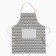 Apron of Dolyana "Triangles", gray color, 60 x 67 ± 4cm, 100%PE