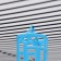 Bird food holder, 4/2.3 x 20.3 cm, blue