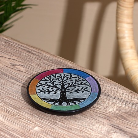 Stand under incense "Tree" stone 10 cm
