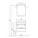 Tumbling under the Aquaton Sky Pro sink, 60 cm, white gloss color