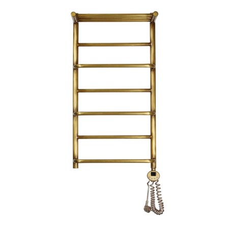Domoterm electric heated towel rail "Orpheus" P7, 400x800 mm, with a shelf, right, bronze-1