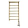 Domoterm electric heated towel rail "Orpheus" P7, 400x800 mm, with a shelf, right, bronze
