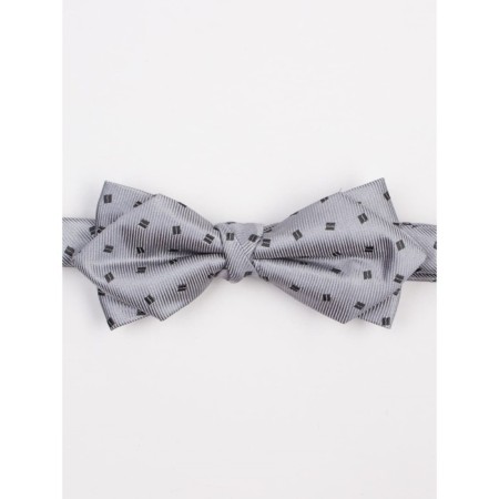 Bow tie for ISEE boys, gray color-1