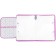 Plastic folder with A4 handles, on lightning, cold heart