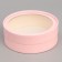 Makarun box, confectionery packaging tube with a pink window 16 x 16 x 5 cm
