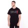 Male suit (T -shirt/shorts), black color/print mix, size m