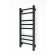 Electric towel Grois Nex GR-112, 300x800 mm, 8 crossbars, lower, black