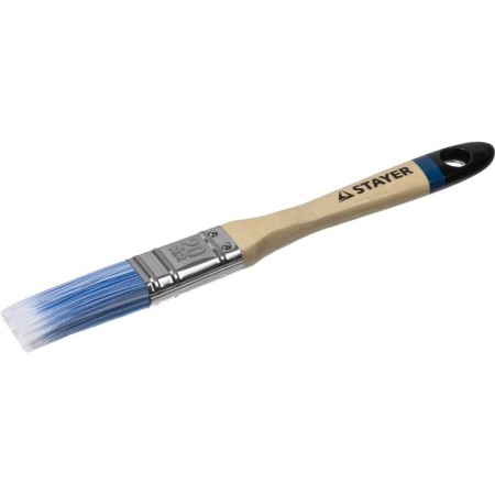 Brush flat Stayer Aqua 01062-020, artificial bristles, wooden pen, 20 mm, 3/4 "