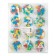 Set of buttons "flags", colored, in plastic packaging