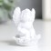 Souvenir Polystone "White Angel on Flower" MIX 3.6x3.7x5 cm