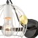 Bra Pasquale, 1x60W E27, black color, gold