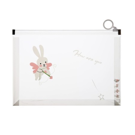 Lightning folder-convert format A5, 180MKR, with a drawing "Bunny", mix-4