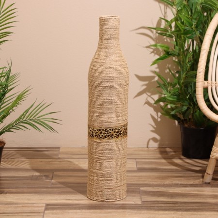 Vase wicker, floor 14x14x70 cm