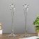 Glass Glass for 1 candle "glass" set 2 pcs transparent 29x10.7x10.7 cm