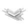Connector T-shaped Exign built under GCL 9.5 mm, white