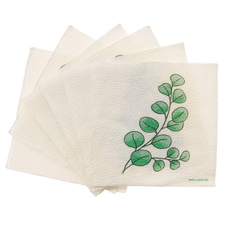 Salfets single -layer "eco" eucalyptus 24x24 cm, set of 50 pcs.-6