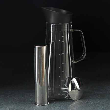 Glass jug for brewing coffee and tea "Fito", 1.5 liters-2