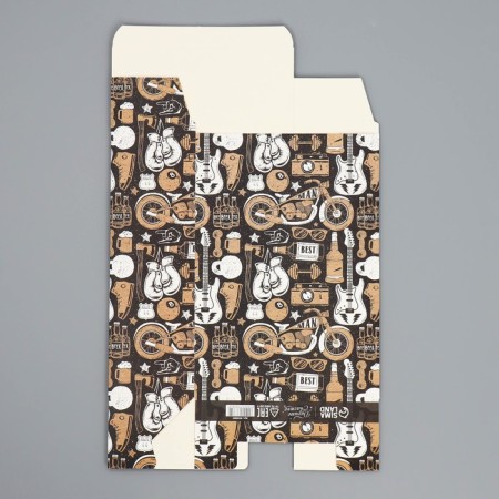 Gift folding box, packaging, “brutality”, 16 x 23 x 7.5 cm-5