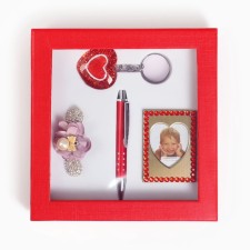 Gift set 4V1 (pen, photo frame, keychain, hairpin)