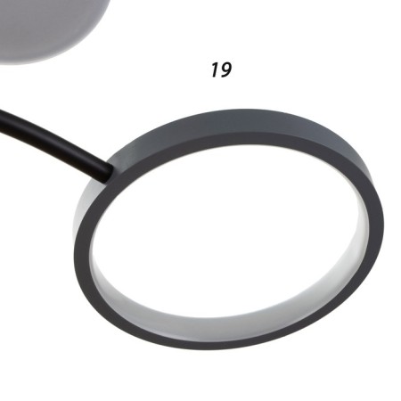 Causteen with PDU 2299/7GR LED 136W 3000-6000K gray 77x77x18 cm Bayerlux-6