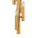 Suspended LEONARDO 4XE14 60W lamp, size 14x14x165 cm, bronze color