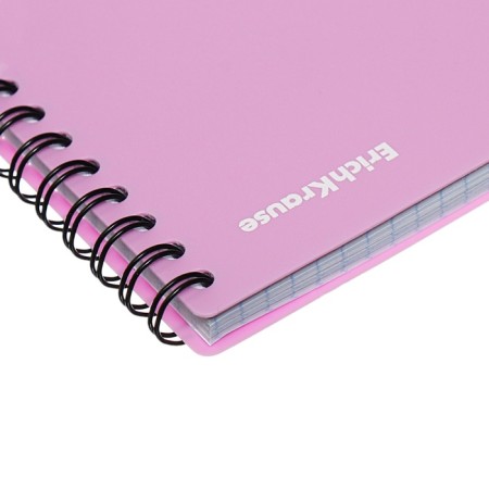 Notepad for spirals A5, 80 sheets, cell, Erichkrause "Brave Cats", plastic cover silk -screen cover, OFSET BELICT 100%, purple-1