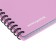 Notepad for spirals A5, 80 sheets, cell, Erichkrause "Brave Cats", plastic cover silk -screen cover, OFSET BELICT 100%, purple
