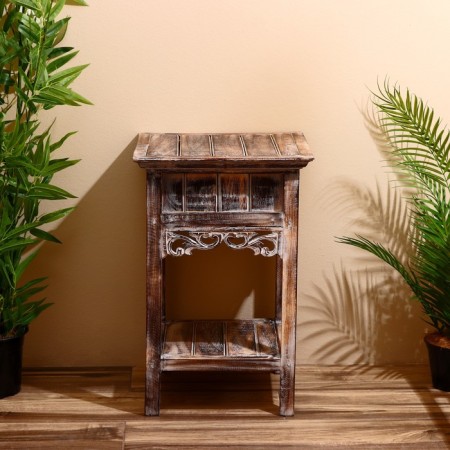 Tumbling "Old Bali" 40x40x60 cm, wood of Albezia, light brown-5