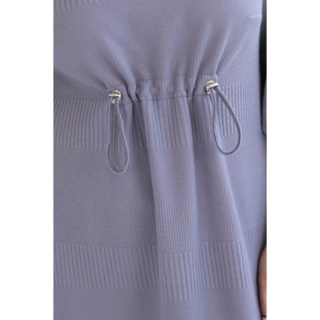 Female dress, size 58, gray color-3