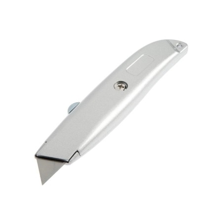 A universal tundra knife, a metal case, a trapezoidal blade, 19 mm