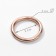 Rings for bags, d = 20 mm, thickness - 3 mm, 10 pcs, gold color