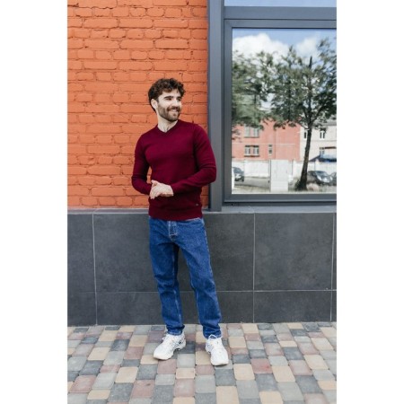 Jumper male ise, size 56, burgundy color-1