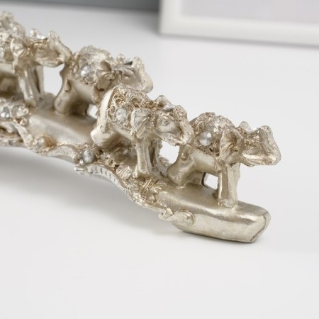 Souvenir Polystone Straza "Seven Elephants on the Bosk" 6.5x22x4.5 cm-4