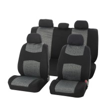 Autoshekhli universal Nova Bright, black with gray inserts, jacquard, 11 items