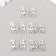 Decor metal for creativity "You are my half" 1.8x2.5 cm