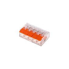 Universal compact terminal of QMS 221-415, 5-para-water up to 4.0 mm² (blister 5 pcs./Union) Rexant 108