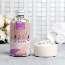 Bath salt with lavender petals Be Well and Happy, 370 g, Beauty Fooch