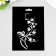 Plastic stencil "Flowers with a butterfly" 14.5x20cm