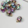 Suspension decorative for creativity glass "Ball - squares" d = 1.6 cm 2.1x1.6 cm